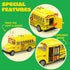 JOYIN 4 Pcs 7" Long Vehicle Toy Set, Toddlers Cars with Lights and Siren Sound, Birthday Party Gifts