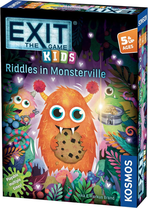 EXIT: The Game - Kids - Riddles in Monsterville, Puzzles, Brainsteasers, Co-op Games