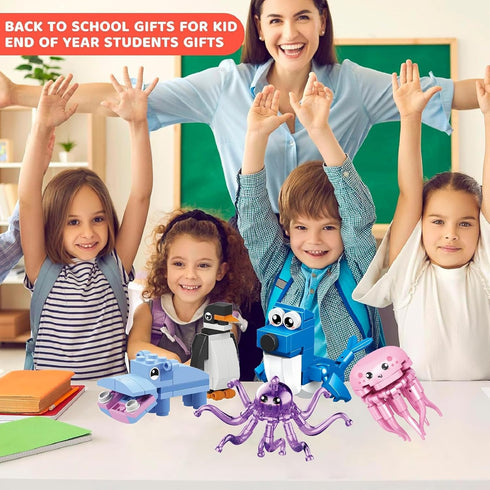 JHXXXL 24Pack 6-8-12 Party Favors - Mini Building Blocks Toy for Goodie Bag,Bulk Toys Classroom Prizes,Party Bag,Pinata