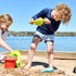 Set 5 18 HABA Sand Toys Basic - Piece Bundle with Plastic Pail, Sieve, Mold, Scoop and Sifting Shovel Sized just