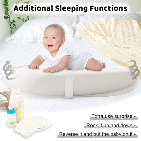 Portable Inflatable Baby Changing Pad, Waterproof & Wipeable Skin-Friendly, Include Storage Bag Easy