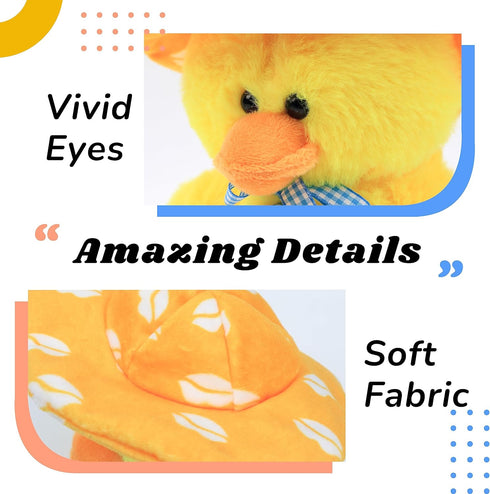 Hopearl Talking Singing Duck Toy - Repeats What You Say, Walking Duckling Electric Interactive Toy for Toddlers