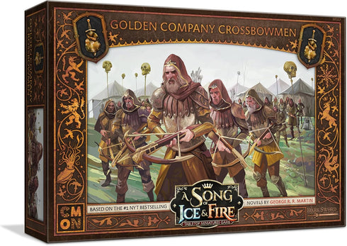 CMON A Song of Ice and Fire Tabletop Miniatures Game, Golden Company Crossbowmen Unit Box, Strategy Game for Adults