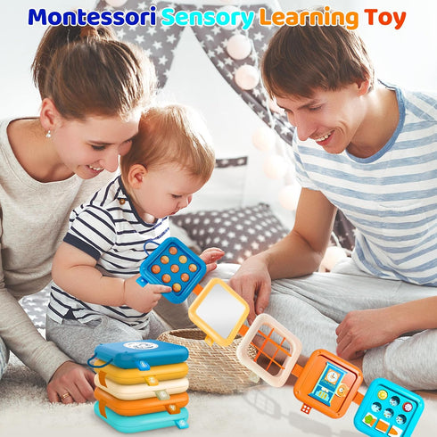 Toylfort 1 6-12 1-3 Montessori Busy Board for Year Old, Airplane Toys for Babies Months, Sensory Fine Motor Skills