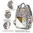 Yusudan Backpack Leopard Diaper Bag for Baby Boys Girls, Waterproof Large Nappy Bags for Mom & Dad