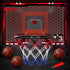 HopeRock Indoor Basketball Hoop for Kids, Over The Door Mini Hoop with LED Scoreboard