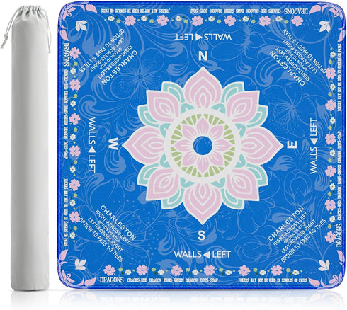 Mahjong Mat for Table 32.4''x32.4'', Rolled Shipping, No Creases Mah Jongg Mat