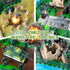 oqotoy Playset 110-Piece Playset 3+ Army Men Toys Large Battle Army Men Action Figures with Realistic Vehicles (Tanks