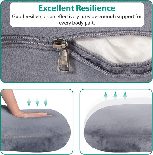BATTOP Pregnancy Pillows for Sleeping,Pregnancy Must Haves Maternity Body Pillow with Cooling Washable Cover,New Mom