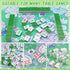 31.5 31.5 Soulchen Blue and Green American Mahjong Mat with Rules for Table, No Creases, Ships Rolled, x Non-Slip Noise