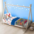 Set 4 Set Sunny Side Up Construction Zone Toddler Comforter - Piece Preschool Bedding Includes Comforter, Sheets