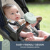Dreambaby Breezz-to-Go USB Rechargeable Bladless Baby Fan with Swivel Strap Portable Cooling for Strollers, Car Seats