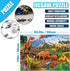 Anguis 500 20.5 15 Inch 500 500 Piece Puzzles for Adults Jurassic x Piece Jigsaw Puzzles for Adults Dinosaurs Puzzles