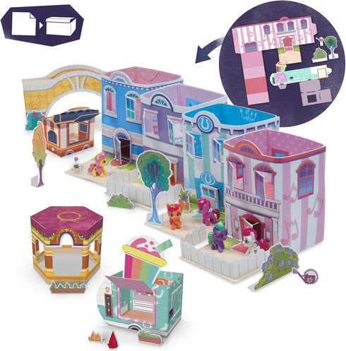 My Little Pony Mini World Magic Epic Crystal Brighthouse Toy - Buildable Playset with 5 Collectible Figures