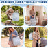 Sunnymove Backpack Backpack Blue Corduroy Floral Diaper Bag for Mom Large Capacity Multifunction Travel for Women, Cute