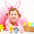6 Pcs Easter Musical Tumbler Wobbler Toys - Penguin, Bunny, Chick for Tummy Time, Early Education Gifts