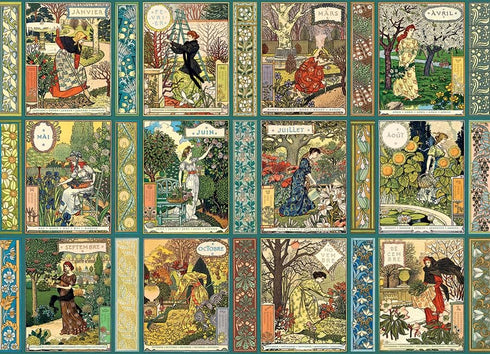 1000 Cobble Hill Piece Puzzle - Jardiniere: A Gardener's Calendar - Sample Poster Included