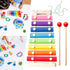 Kids Musical Instruments for Toddlers, Baby Musical Toys, Xylophone, Maracas, Wooden Instruments, Gifts for Girls and
