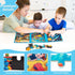 Jeacirio 3-5, 20-25-30 Space Ocean Train Magnetic Puzzles for Toddlers, Ages Pieces, Travel Jigsaw Puzzles, Preschool