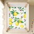 CZXW 52" 28" Vibrant Lemon Crib Sheets Fitted x Natural Cotton Soft & Breathable for Baby Crib Mattress