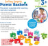 Learning Resources 32-Piece Sorting Surprise Picnic Baskets, Toddler Sorting & Matching Skills Toy for Ages 3+