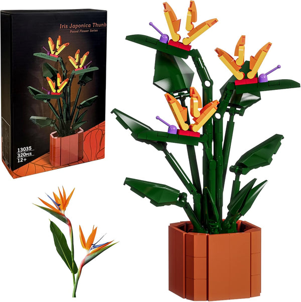 Bird of Paradise Flowers Building Blocks Set Ideal for Teens and Adults