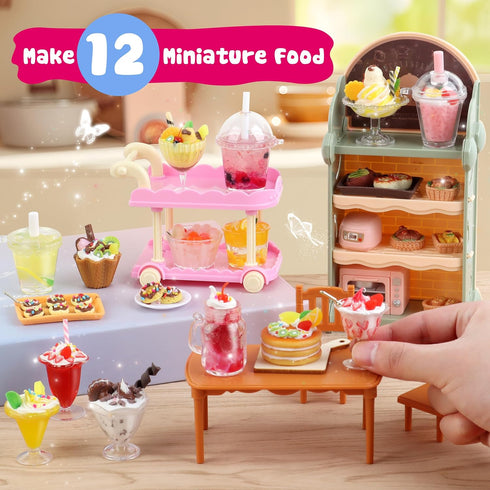 12 Set, Set 8-13, 8 9 10, Making Miniature Food Toys DIY, Resin Play, NOT Edible, Kitchen Mini Pretend Play Food