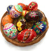 Rumikrafts 13 3 inches, Dozen (Set Hand Painted Wooden Easter Eggs, ecofriendly and Lightweight, Kids Friendly, pisanki