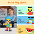 60pc Set 1 Inch 3D 3+ PMC60 PicassoTiles Magnetic Puzzle Cube Building Blocks STEM Construction Toy for Toddlers Kids