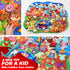 SKOLESK 77 Set Pcs Farm Animals Felt Story Board Preschool Farmhouse Themed Early Learning Storytelling Flannel Board