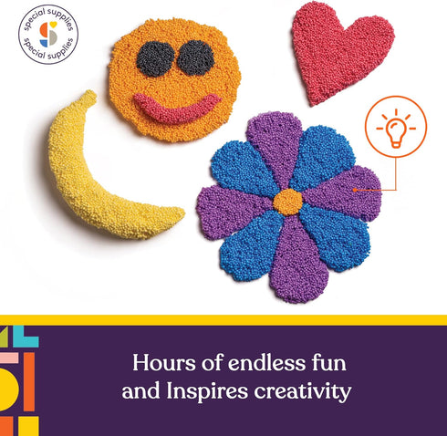 Special Supplies Fun Foam Modeling Foam Beads Play Kit, Children’s Educational Clay for Arts and Crafts, 5-Pack