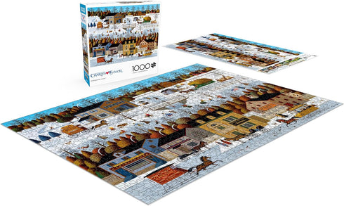 Buffalo Games Charles Wysocki Windjammer Canal 1000 Piece Jigsaw Puzzle for Adults - Finished Size 26.75 x 19.75