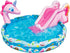 BANZAI Spray 'N Splash Unicorn Pool, Inflatable Outdoor Backyard Water Slide, 78 in Length