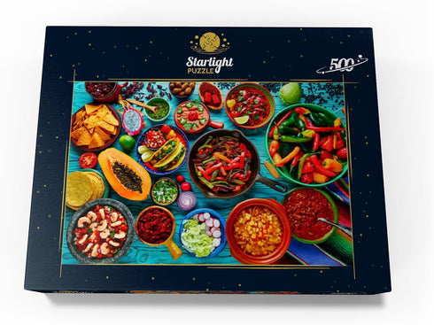 MyPuzzle Premium 500 Piece Jigsaw Puzzle - Mexican Food - Made in USA