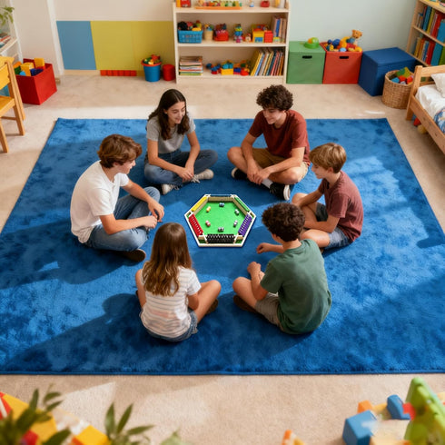 HENNAED 6-Player 1-10 Shut The Box Game Wooden Close The Box Math Game with Dice, Educational Family Board Game
