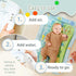 Tummy Tummy Time Water Mat for Babies XXL Sensory Baby Water Play Mat Award-Winning Infant Activity Mat for Motor
