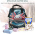 Qewfoju Backpack Backpack Bubbles Axolotl Fantasy Print Diaper Bag Large Capacity Diaper Baby Changing Bags