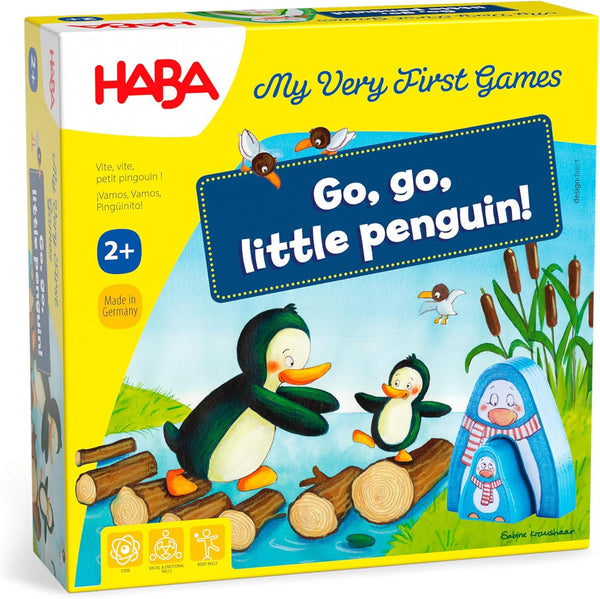 HABA My Very First Games Go, Go Little Penguin, Toddler Learning Game