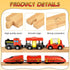 24 6 Inch Set Mototo PCS Wooden Train Track Straight Pieces Wooden Train Track Accessories Wood Railroad Expansion