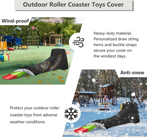 Cover for Step2 Up & Down Roller Coaster Toy, Waterproof Dust Proof Anti-UV Cover for Outdoor Roller Coaster