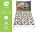 Set 2-Piece 28x52 20x30 Todays Kids Under Construction Blue Toddler Bedding - Baby Crib Sheets Boy Crib Size, Fitted