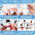 9 Pack RoseFog Christmas Crafts, DIY Christmas Snowman Clay for Kids, Build Your Snowman Craft Kit, Modeling Clay Snow