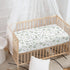 Winpema 28"x52" Floral Green Leaves Fitted Crib Sheet Plant Baby Crib Sheet Fit Standard Crib and Toddler Mattress,Crib