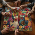 PICKFORU 1000 Chicken Puzzles for Adults Piece, Funny Chicken Jigsaw Puzzle, Garden Farm Flower Animal Rooster Themed