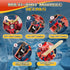 BOZOBO 2 1 Ice Cream Transforming Toy, in Popsicle Transform into Robot Action Figure, DIY Transformation Figure Toys