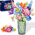 PLAXSOON Flower Bouquet Building Set, 888 PCS Botanical Collection Building Block Toy,