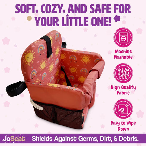 Shopping Cart Seat Cover for Baby, High Chair & Grocery Seat Protector, Padded Chair Covers for Restaurant Seats