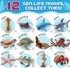 12 Pack Ocean Animal Toys with Educational Booklet for Kids, Realistic Soft Plastic Creatures Model Figures for Toddler