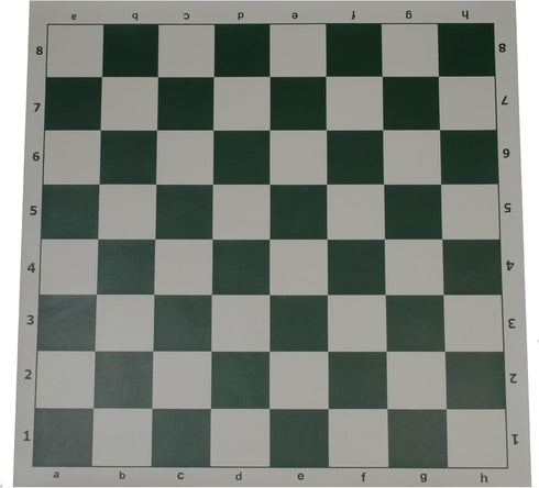 WE Games Complete Tournament Chess Set with Plastic Pieces, Green Roll-up Board & Travel Bag