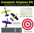 Creativity for Kids Stunt Squadron Glow-in-The-Dark Foam Fliers - Create 3 Foam Airplane Toys, STEM Kits for Ages 5-8+
